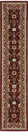 Oriental Weavers Lilihan 043S6 Red/Black Area Rug 2'6''x12'