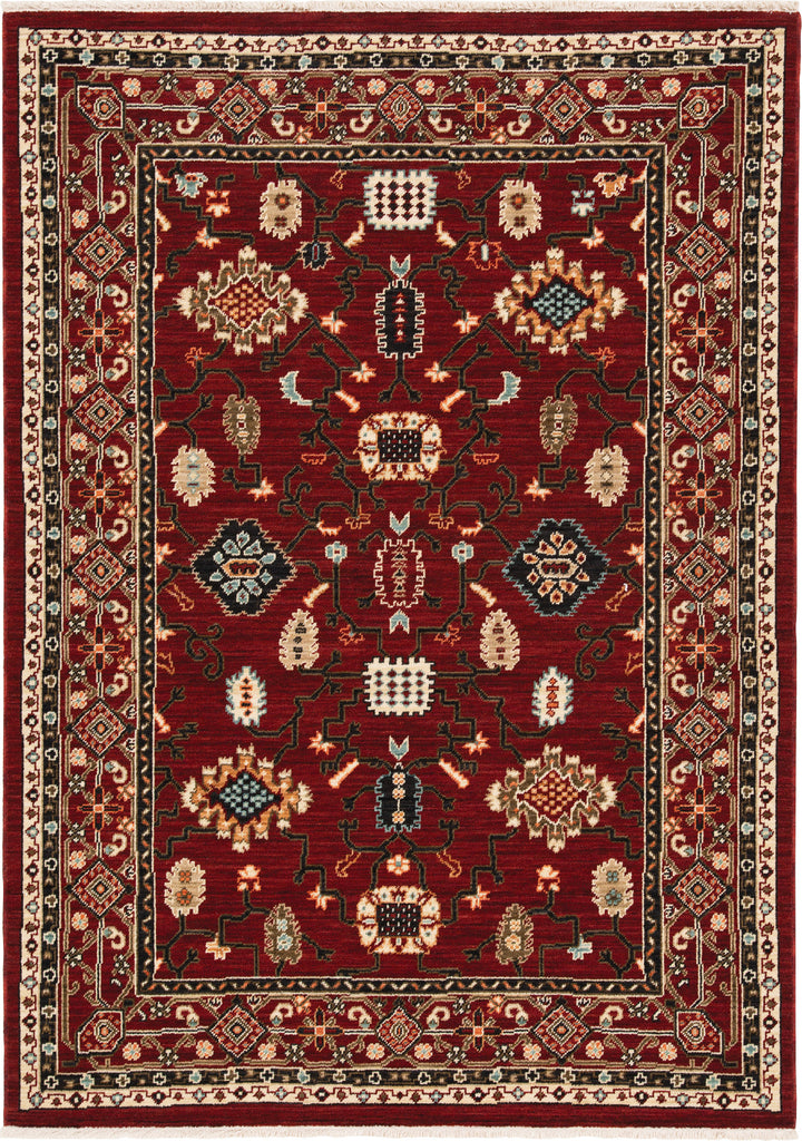 Oriental Weavers Lilihan 043S6 Red/Black Area Rug Main Iamge