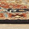 Oriental Weavers Lilihan 4929A Black/Red Area Rug Pile