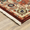 Oriental Weavers Lilihan 5502C Red/Ivory Area Rug Corner Featured