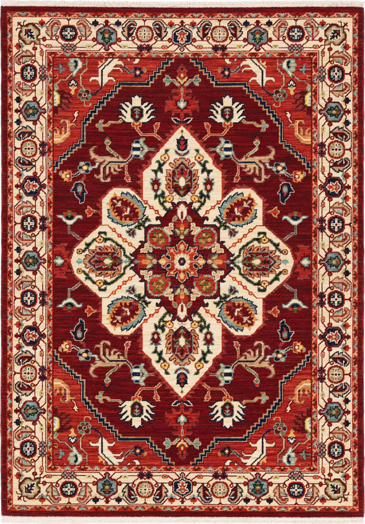 Oriental Weavers Lilihan 5502C Red/Ivory Area Rug Main Image