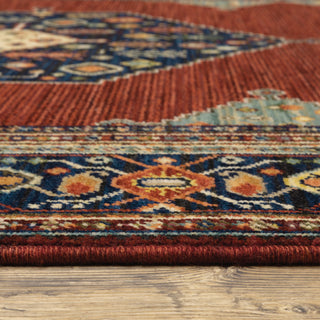 Oriental Weavers Lilihan 5503M Red/Blue Area Rug Pile