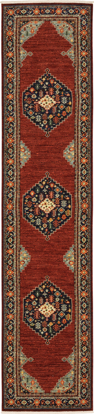 Oriental Weavers Lilihan 5503M Red/Blue Area Rug Runner 2'6''x12'