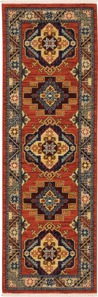 Oriental Weavers Lilihan 5504P Red/Multi Area Rug Runner 2'x6'