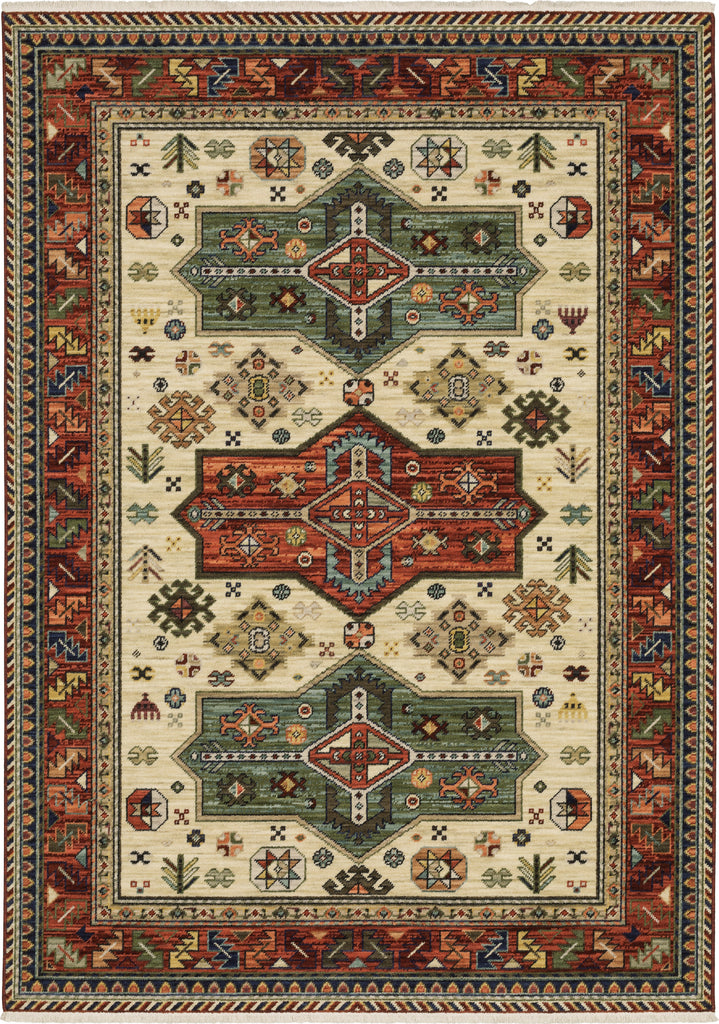 Oriental Weavers Lilihan 8022R Red/Multi Area Rug main image featured