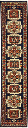 Oriental Weavers Lilihan 090B6 Blue/Red Area Rug 2'6''x12' 