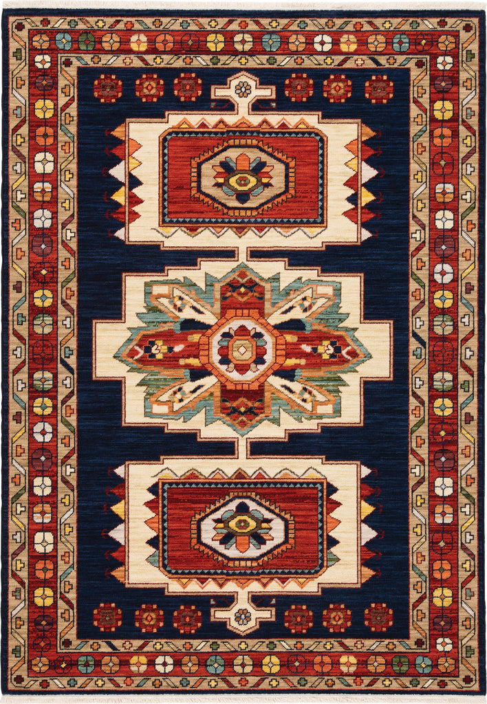 Oriental Weavers Lilihan 090B6 Blue/Red Area Rug Main Image