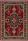 Oriental Weavers Lilihan 092R6 Red/Black Area Rug Main Image 