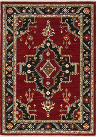 Oriental Weavers Lilihan 092R6 Red/Black Area Rug Main Image 