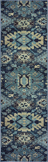 Oriental Weavers Linden 4302A Navy/ Blue Area Rug 2'3'' X 7'6'' Runner