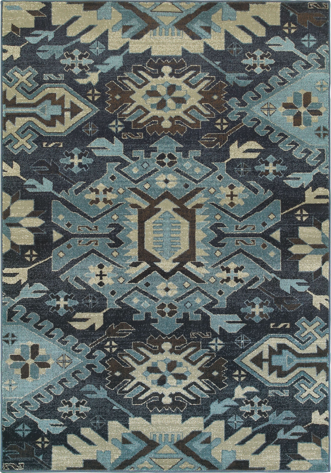 Oriental Weavers Linden 4302A Navy/ Blue Area Rug main image Featured