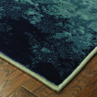 Oriental Weavers Linden 7803A Blue/ Beige Area Rug Corner Shot
