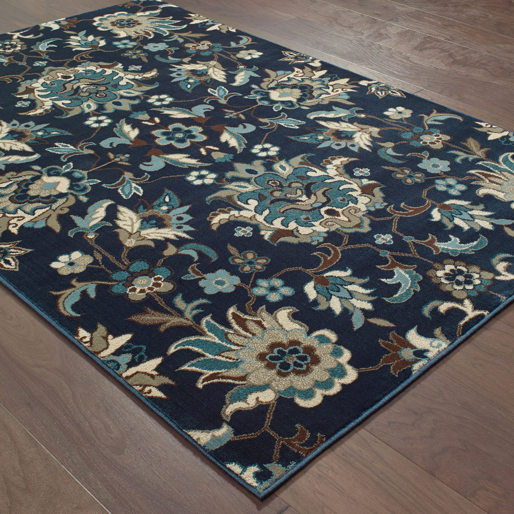Oriental Weavers Linden 7811B Navy/ Blue Area Rug Incredible Rugs and