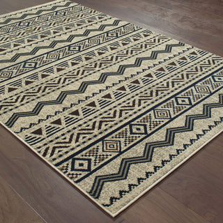 Oriental Weavers Linden 7824A Grey/ Blue Area Rug On Wood