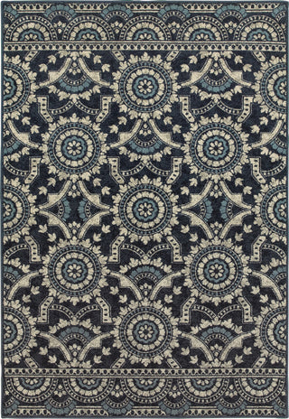 Oriental Weavers Linden 7842A Navy/ Grey Area Rug main image featured