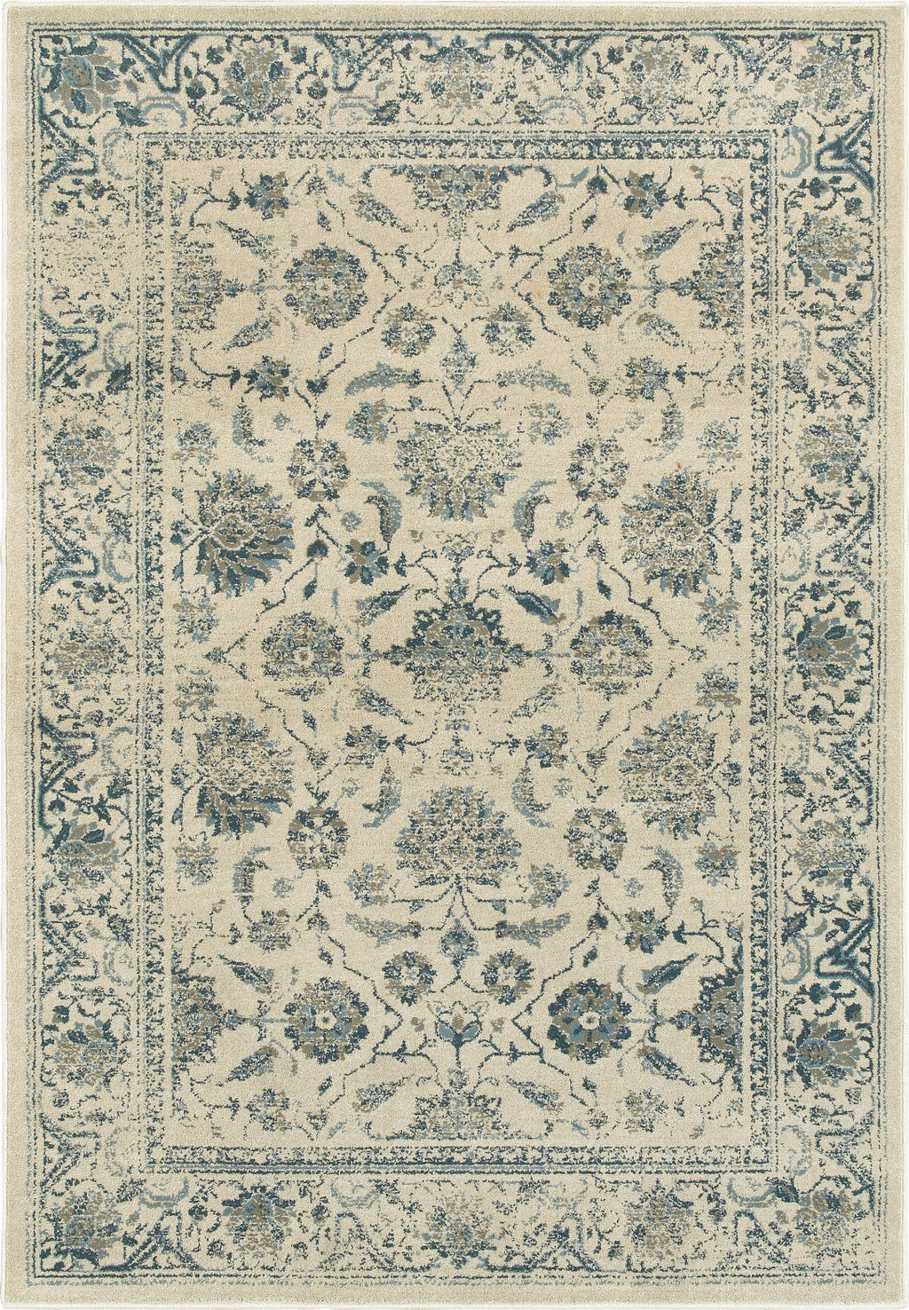 Oriental Weavers Linden 7909A Ivory/ Blue Area Rug Incredible Rugs
