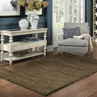 Oriental Weavers Loft 520E4 Blue/Gold Area Rug Room Scene Feature