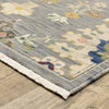 Oriental Weavers Lucca 5507E Grey/Multi Area Rug Corner Image