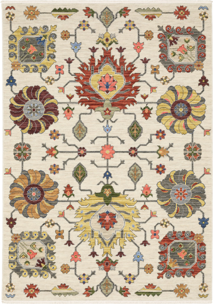 Oriental Weavers Lucca 8111W Ivory/Multi Area Rug main image