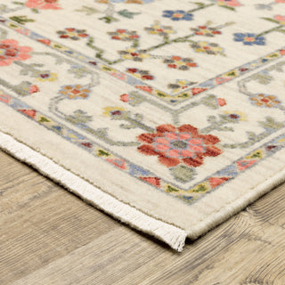 Oriental Weavers Lucca 093W1 Ivory/Multi Area Rug Corner Image