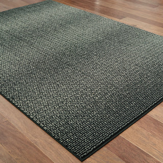 Oriental Weavers Luna 2067B Black/Ivory Area Rug On Wood