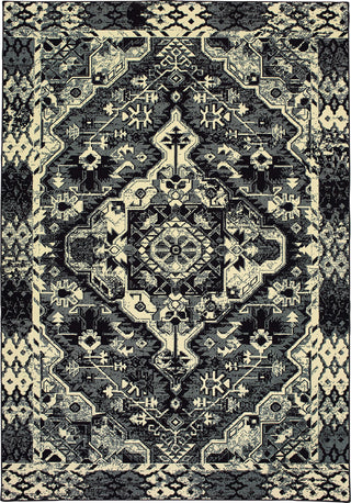 Oriental Weavers Luna 5603K Black/Ivory Area Rug main image featured