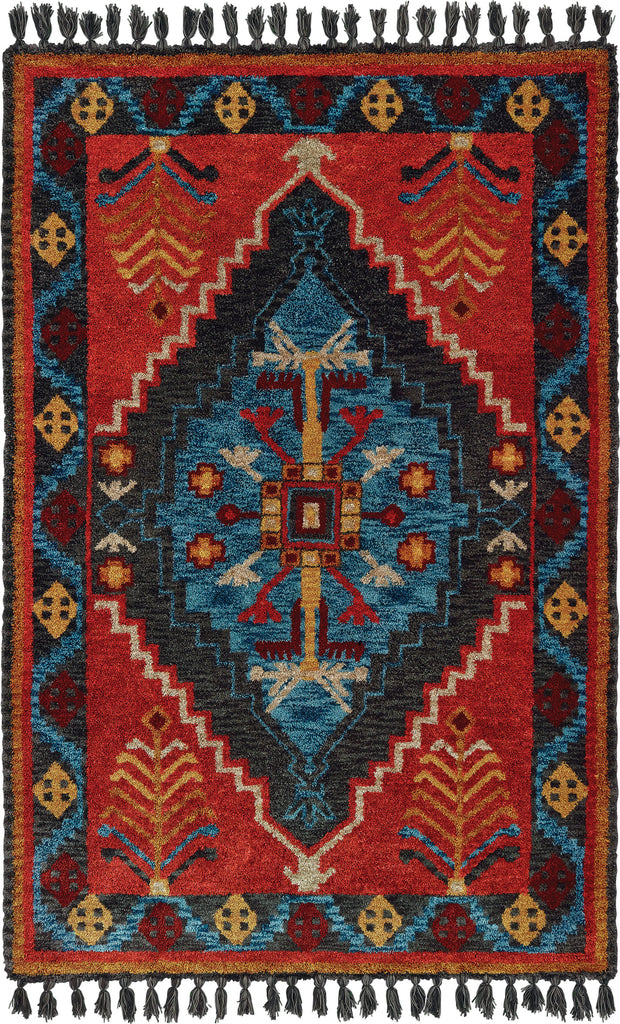 Oriental Weavers Madison 61403 Rust Blue Area Rug main image