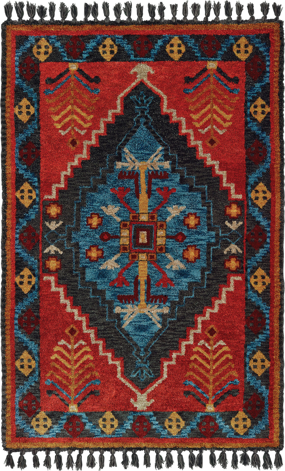 Oriental Weavers Madison 61403 Rust Blue Area Rug Incredible Rugs and