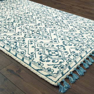 Oriental Weavers Madison 61408 Ivory Blue Area Rug Alternate Image