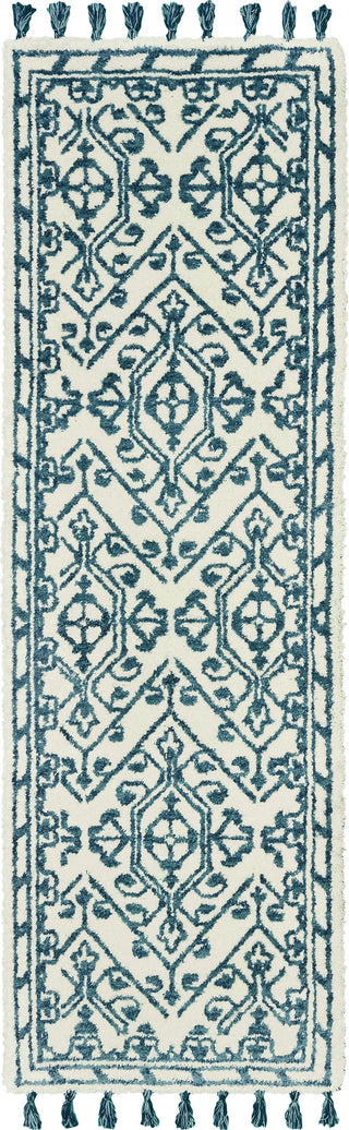 Oriental Weavers Madison 61408 Ivory Blue Area Rug Runner Image