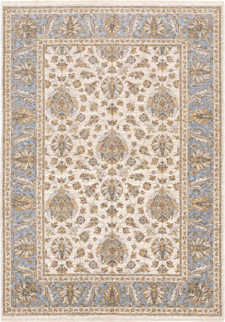 Oriental Weavers Maharaja 5091Z Ivory/ Blue Area Rug Main Image