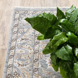 Oriental Weavers Maharaja 070E1 Blue/ Ivory Area Rug Corner 