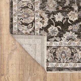 Oriental Weavers Maharaja 070N1 Charcoal/ Ivory Area Rug Backing Image