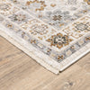 Oriental Weavers Maharaja 071W1 Ivory/ Multi Area Rug Corner On Wood