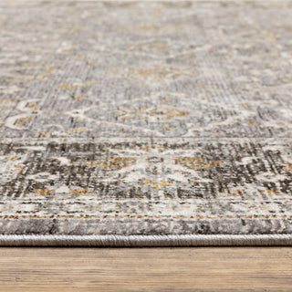 Oriental Weavers Maharaja 091E1 Grey/ Blue Area Rug Pile Image