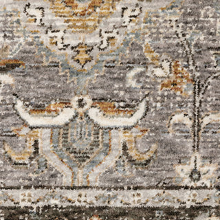 Oriental Weavers Maharaja 091E1 Grey/ Blue Area Rug Close-up Image