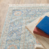 Oriental Weavers Malabar 45301 Blue/ Red Area Rug Corner Featured
