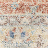 Oriental Weavers Malabar 45305 Orange/ Blue Area Rug Close-up Image