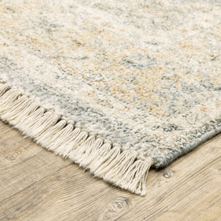 Oriental Weavers Malabar 45307 Grey/ Beige Area Rug Corner Image