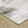 Oriental Weavers Malibu MAL03 Grey/Multi Area Rug Corner Image