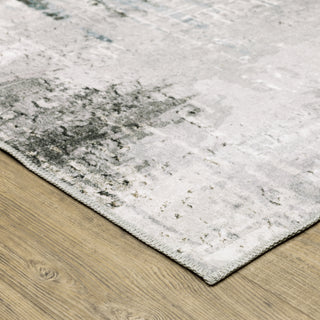 Oriental Weavers Malibu MAL03 Grey/Multi Area Rug Corner Image