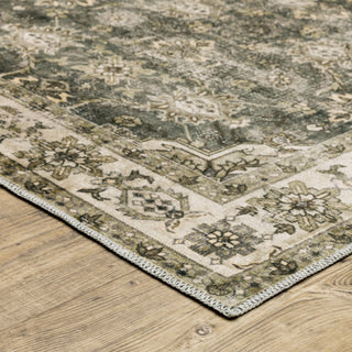 Oriental Weavers Malibu MAL04 Blue/Beige Area Rug Corner Image
