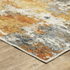 Oriental Weavers Malibu MAL05 Blue/Gold Area Rug Corner Image