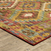Oriental Weavers Malibu MAL07 Gold/Multi Area Rug Corner Image