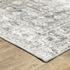 Oriental Weavers Malibu MAL08 Grey/Ivory Area Rug Corner Image