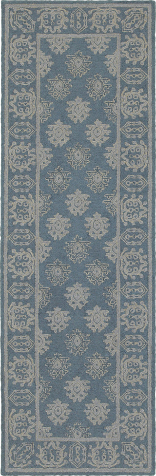 Oriental Weavers Manor 81201 Blue/ Grey Area Rug 2'3'' X 7'6'' Runner
