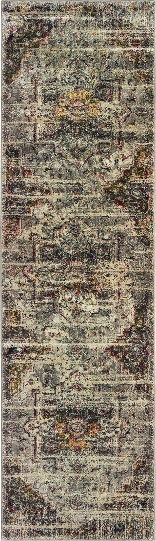 Oriental Weavers Mantra 1901X Grey Ivory Area Rug Runner Image