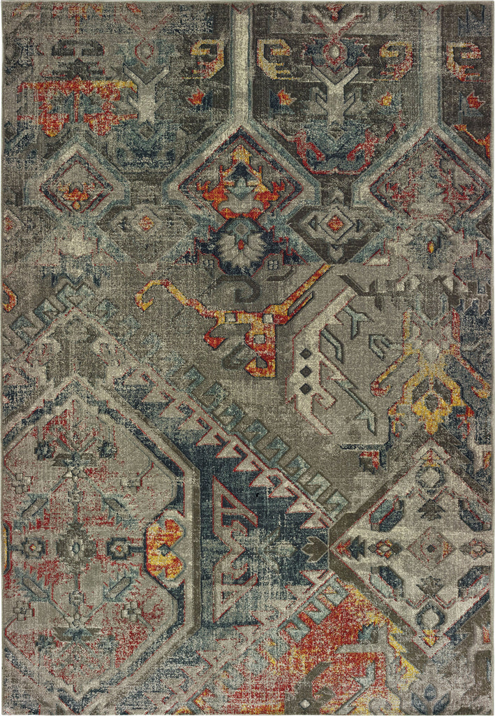 Oriental Weavers Mantra 001X7 Grey Multi Area Rug main image