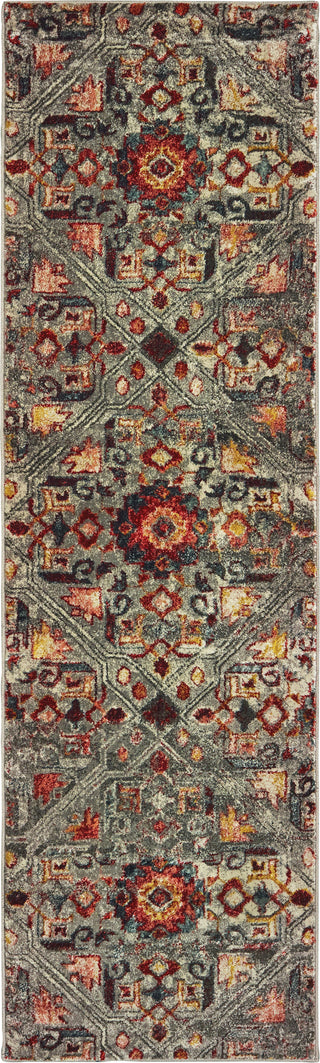 Oriental Weavers Mantra 003X7 Grey Multi Area Rug Runner Image