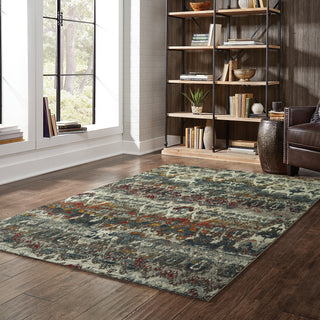 Oriental Weavers Mantra 048V7 Grey Multi Area Rug Lifestyle Image Feature